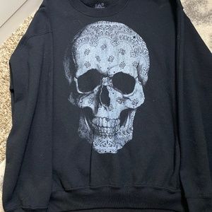 Black Skull Sweatshirt